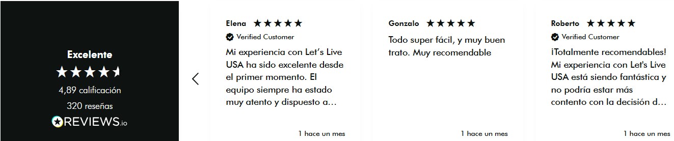 Reseñas de participantes que han participado con la agencia Let's Live USA, para ayudar a elegir a elegir agencia de Work and Travel USA